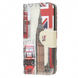 Capa Flip Para Xiaomi Redmi 9A Vida Em Londres