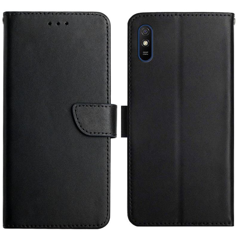 Capa Folio Para Xiaomi Redmi 9A Couro Napa Genuíno