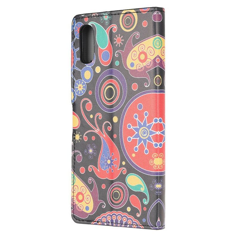 Capa Folio Para Xiaomi Redmi 9A Design Da Galáxia