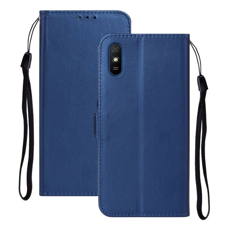 Capa Folio Para Xiaomi Redmi 9A Série De Cores Sólidas