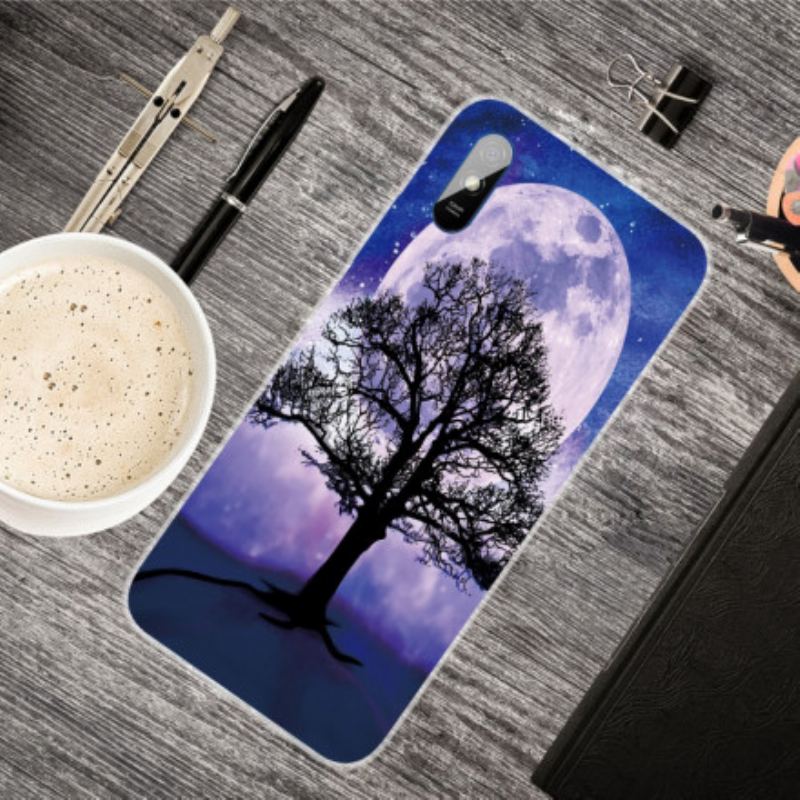 Capa Para Xiaomi Redmi 9A Árvore E Lua