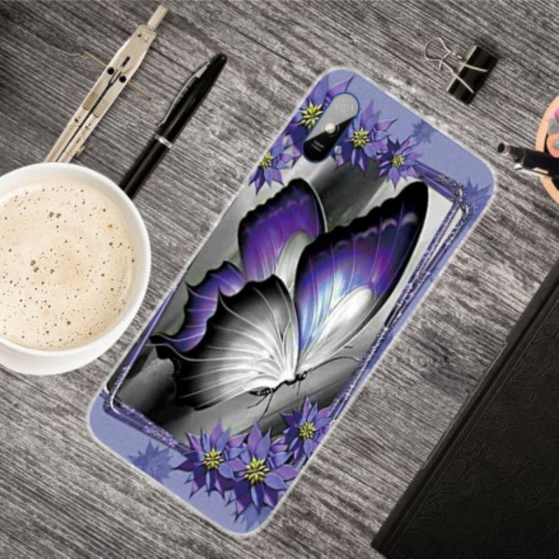 Capa Para Xiaomi Redmi 9A Borboleta Real