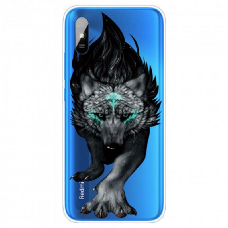 Capa Para Xiaomi Redmi 9A Lobo Sublime