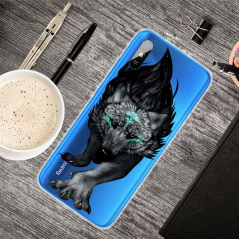 Capa Para Xiaomi Redmi 9A Lobo Sublime