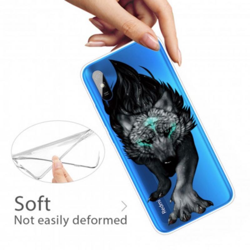 Capa Para Xiaomi Redmi 9A Lobo Sublime