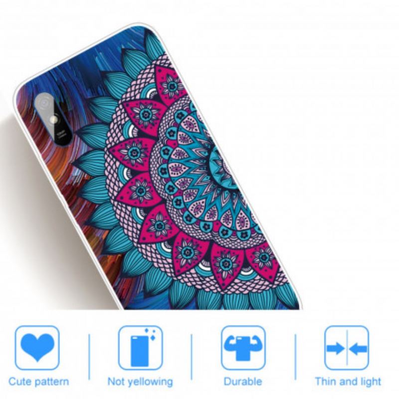 Capa Para Xiaomi Redmi 9A Mandala Colorida