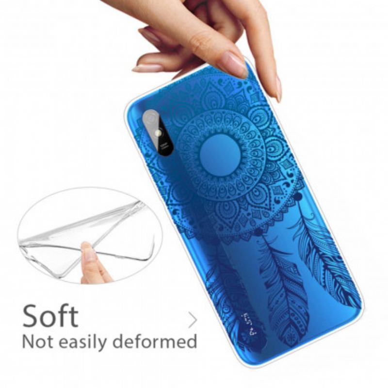 Capa Para Xiaomi Redmi 9A Mandala De Flor Única