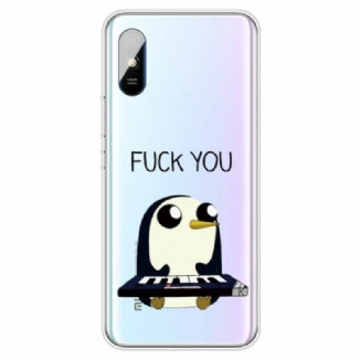 Capa Para Xiaomi Redmi 9A Pinguim Vai Se Foder