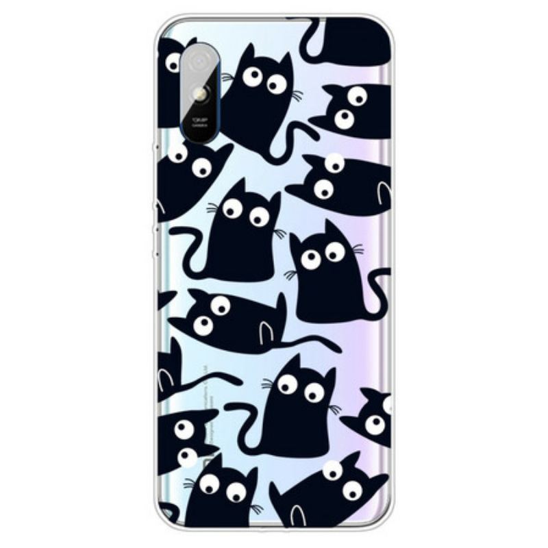 Capa Para Xiaomi Redmi 9A Ratos Pretos