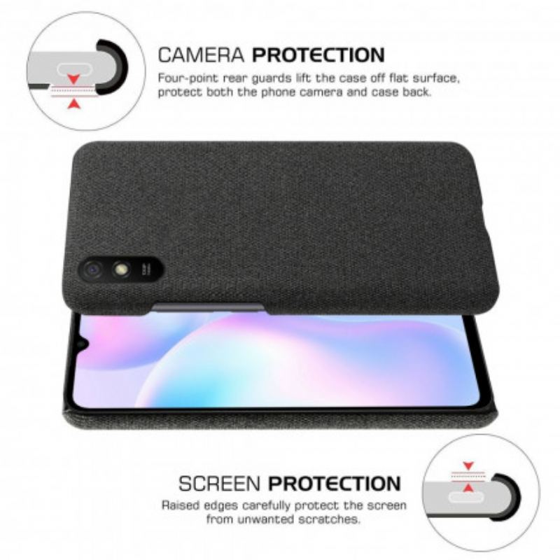 Capa Para Xiaomi Redmi 9A Tecido Chique Ksq