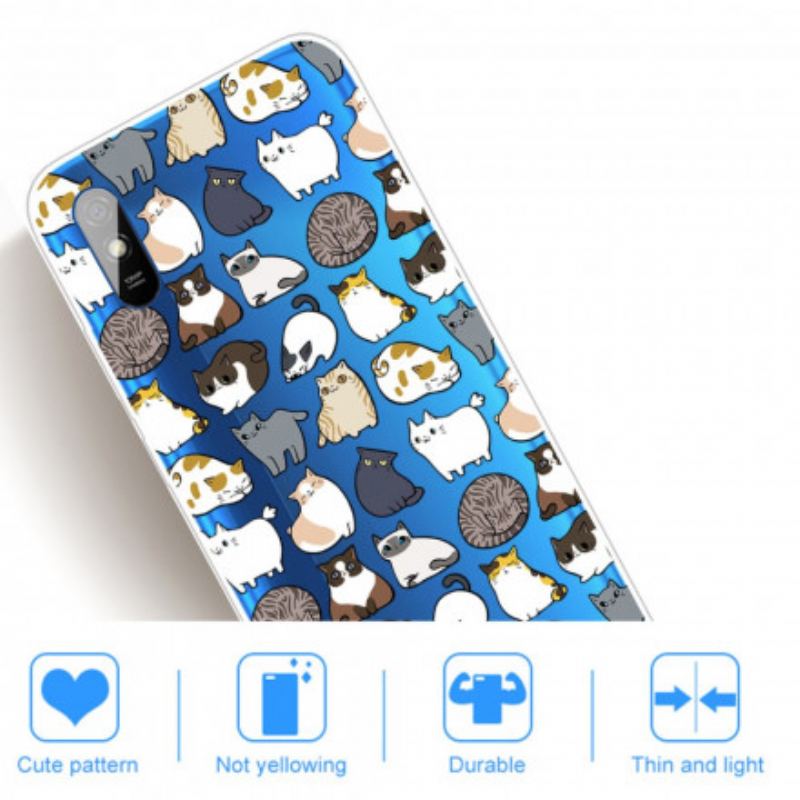 Capa Para Xiaomi Redmi 9A Top Cats