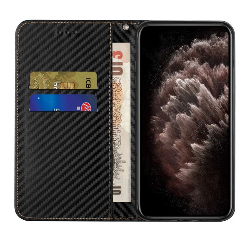 Capa De Celular Para Xiaomi Redmi Note 10 Pro De Cordão Flip Correia De Fibra De Carbono