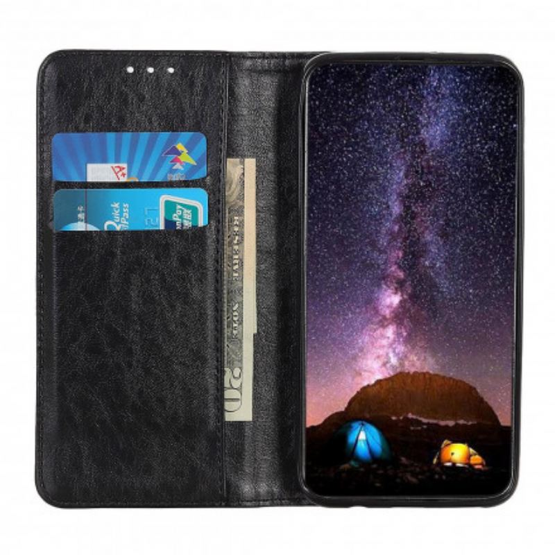 Capa De Celular Para Xiaomi Redmi Note 10 Pro Flip Couro Dividido Texturizado