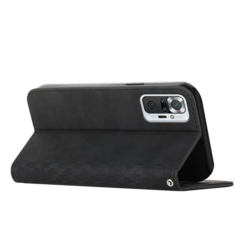 Capa De Celular Para Xiaomi Redmi Note 10 Pro Flip Efeito Geocouro