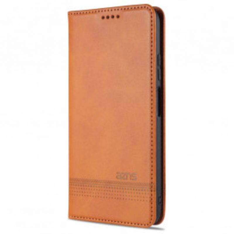 Capa De Celular Para Xiaomi Redmi Note 10 Pro Flip Estilo De Couro Azns