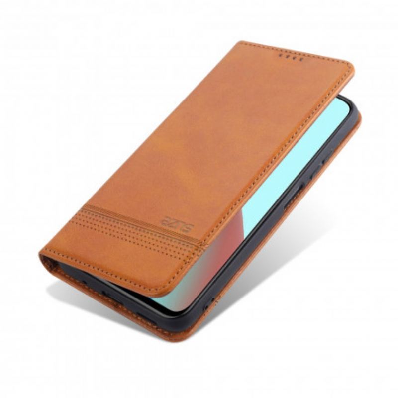 Capa De Celular Para Xiaomi Redmi Note 10 Pro Flip Estilo De Couro Azns