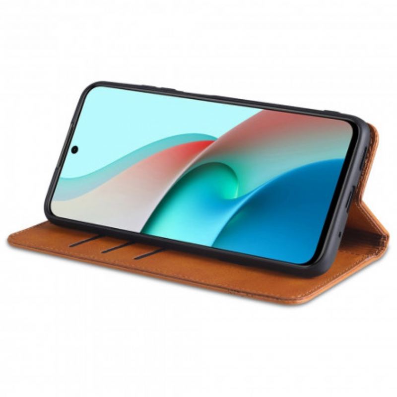 Capa De Celular Para Xiaomi Redmi Note 10 Pro Flip Estilo De Couro Azns