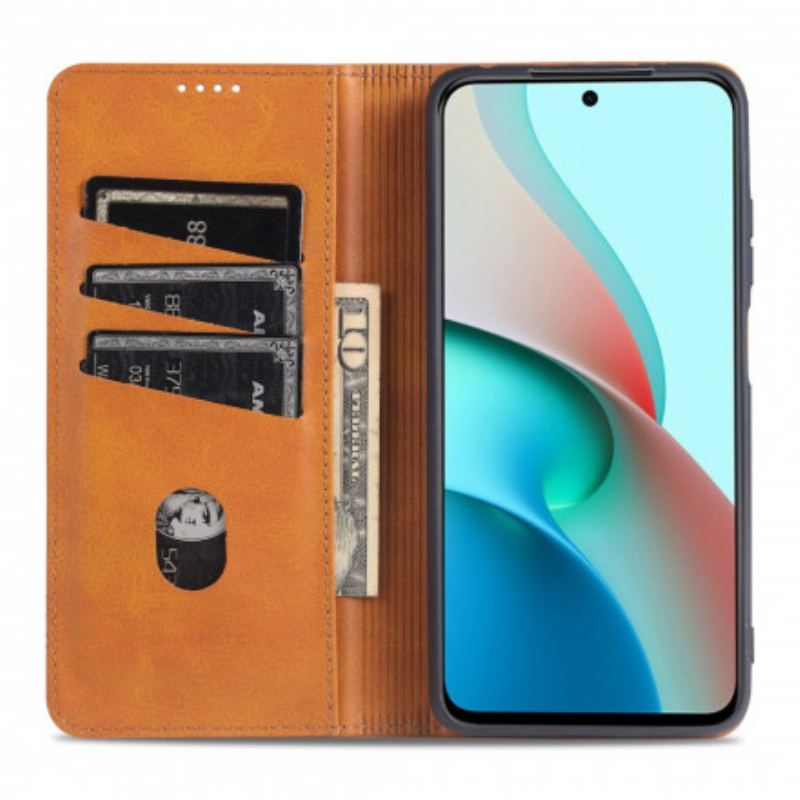 Capa De Celular Para Xiaomi Redmi Note 10 Pro Flip Estilo De Couro Azns