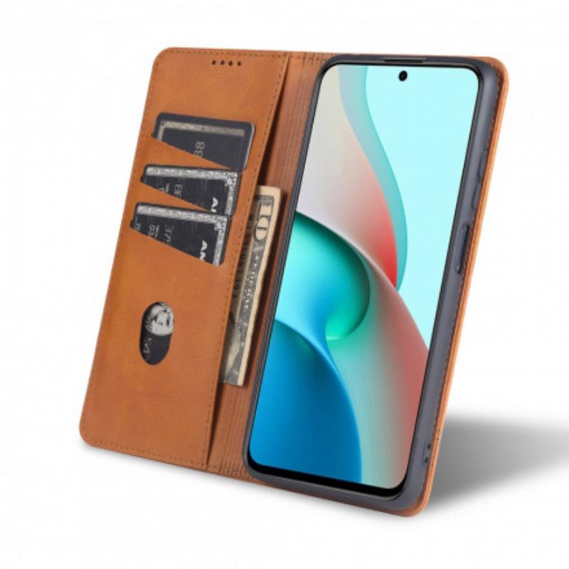 Capa De Celular Para Xiaomi Redmi Note 10 Pro Flip Estilo De Couro Azns