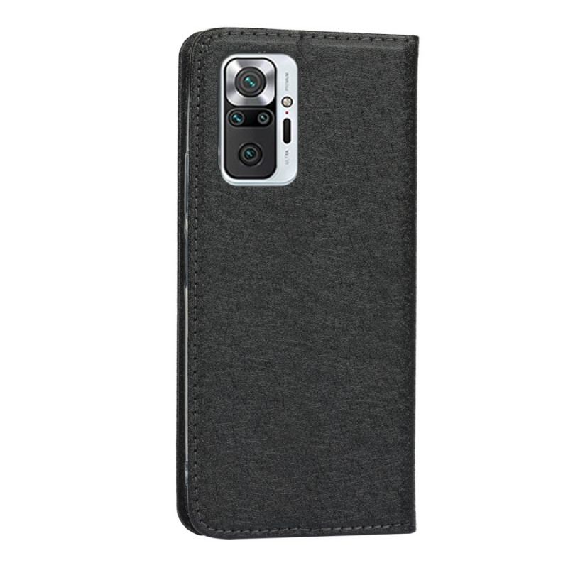 Capa De Celular Para Xiaomi Redmi Note 10 Pro Flip Estilo De Couro Macio Com Alça