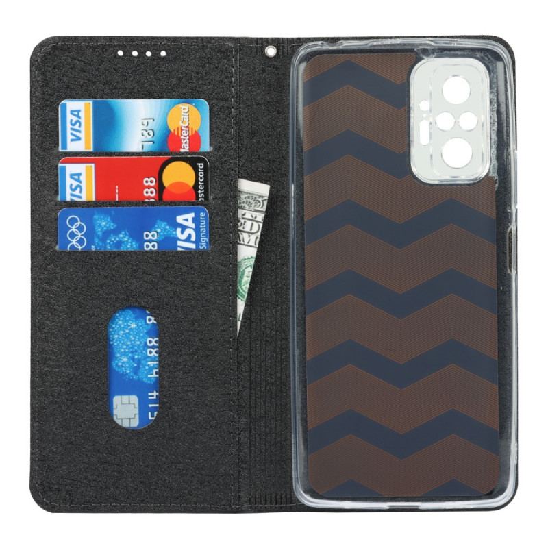 Capa De Celular Para Xiaomi Redmi Note 10 Pro Flip Estilo De Couro Macio Com Alça