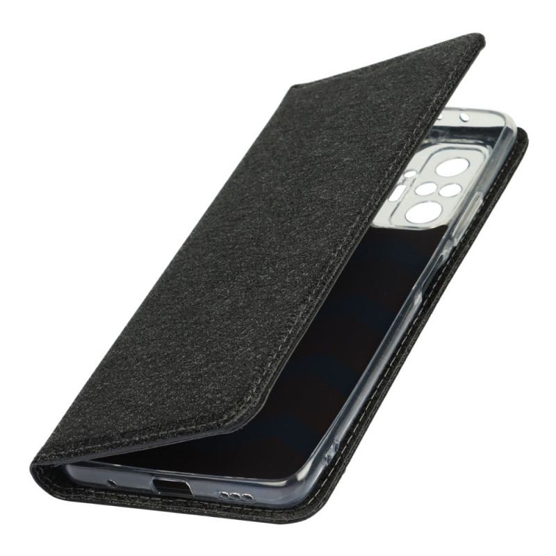 Capa De Celular Para Xiaomi Redmi Note 10 Pro Flip Estilo De Couro Macio Com Alça