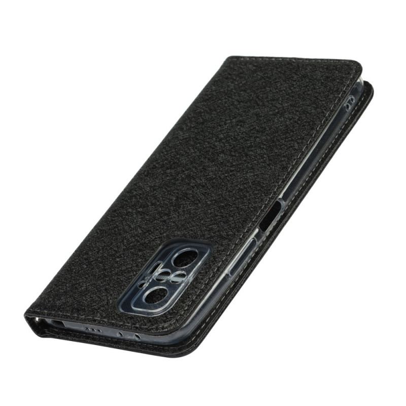 Capa De Celular Para Xiaomi Redmi Note 10 Pro Flip Estilo De Couro Macio Com Alça