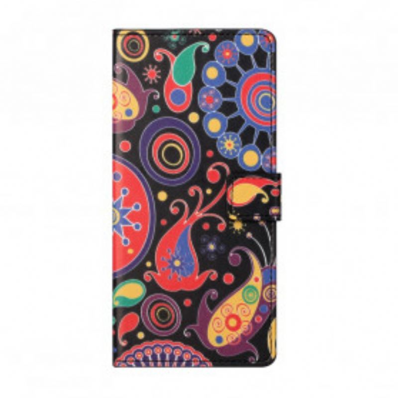 Capa De Couro Para Xiaomi Redmi Note 10 Pro Design Da Galáxia