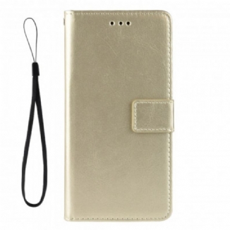 Capa De Couro Para Xiaomi Redmi Note 10 Pro Couro Falso Chamativo