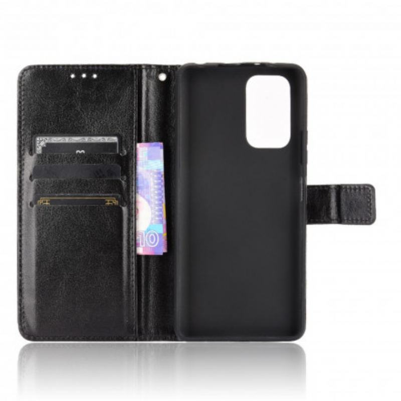 Capa De Couro Para Xiaomi Redmi Note 10 Pro Couro Falso Chamativo