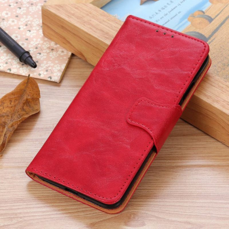 Capa De Couro Para Xiaomi Redmi Note 10 Pro Flip Aba Magnética