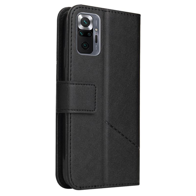 Capa De Couro Para Xiaomi Redmi Note 10 Pro Couro Sintético Gq.utrobe