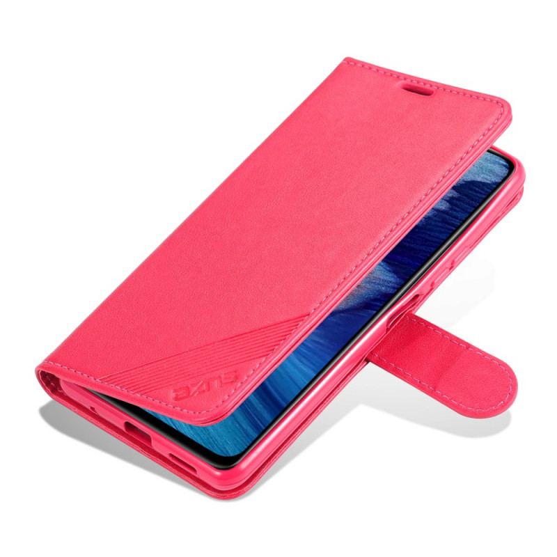 Capa Em Pele Para Xiaomi Redmi Note 10 Pro Couro Sintético Azns