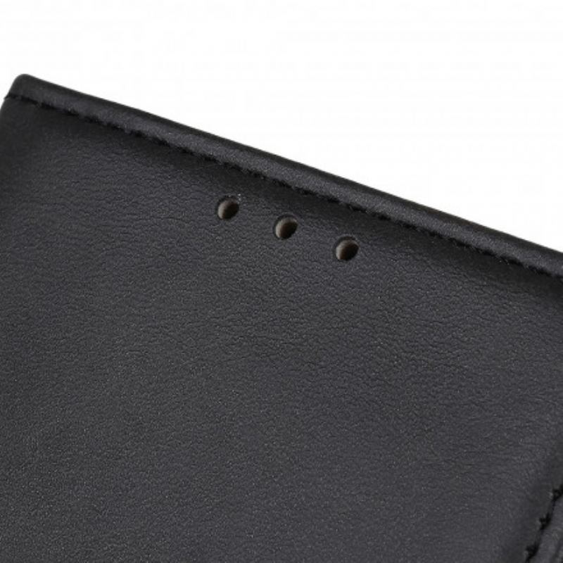 Capa Flip Para Xiaomi Redmi Note 10 Pro Efeito De Couro Fosco Retrô