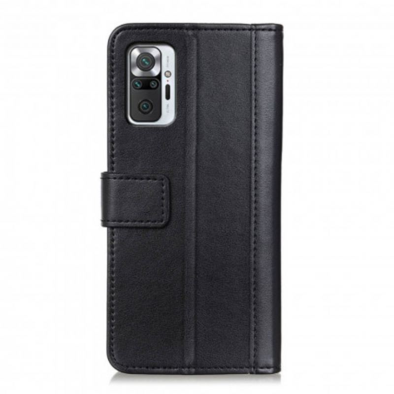 Capa Flip Para Xiaomi Redmi Note 10 Pro Estilo Couro Dividido