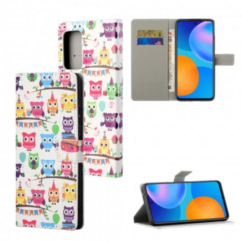 Capa Flip Para Xiaomi Redmi Note 10 Pro Várias Corujas