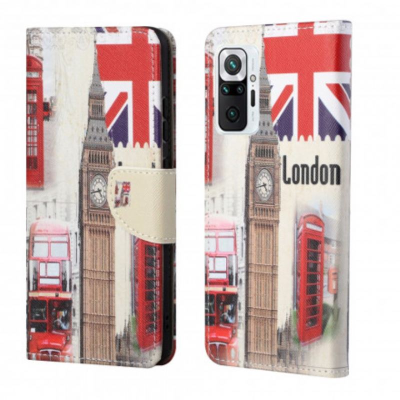 Capa Flip Para Xiaomi Redmi Note 10 Pro Vida Em Londres