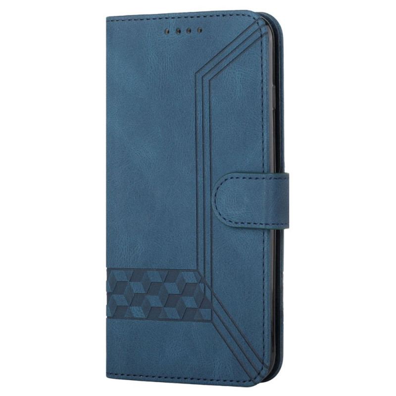 Capa Folio Para Xiaomi Redmi Note 10 Pro De Cordão Tira Friso Geométrico