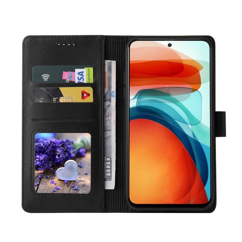 Capa Folio Para Xiaomi Redmi Note 10 Pro Efeito Couro Gq.utrobe