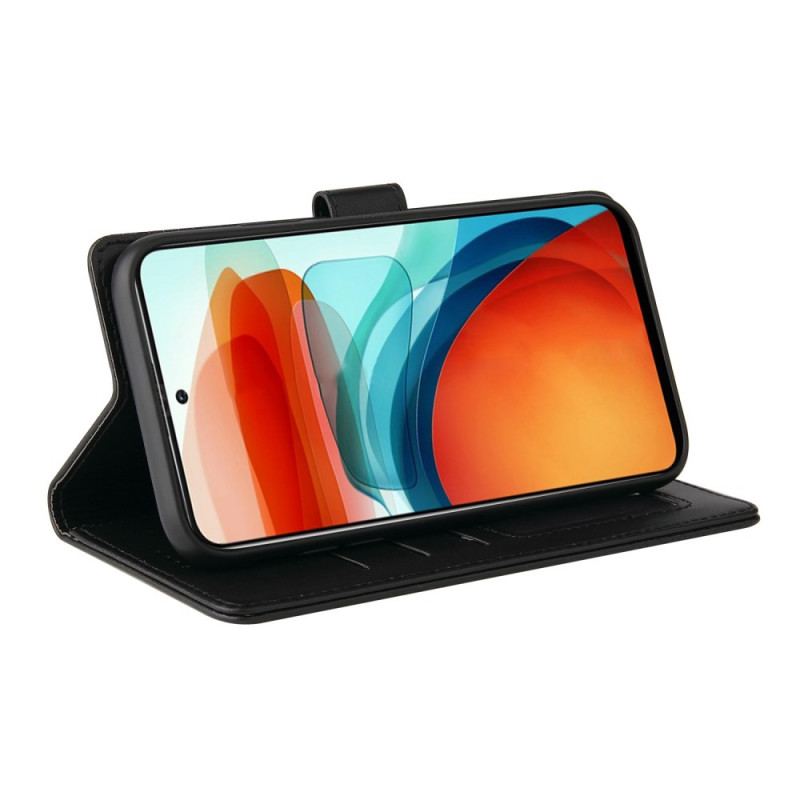 Capa Folio Para Xiaomi Redmi Note 10 Pro Efeito Couro Gq.utrobe