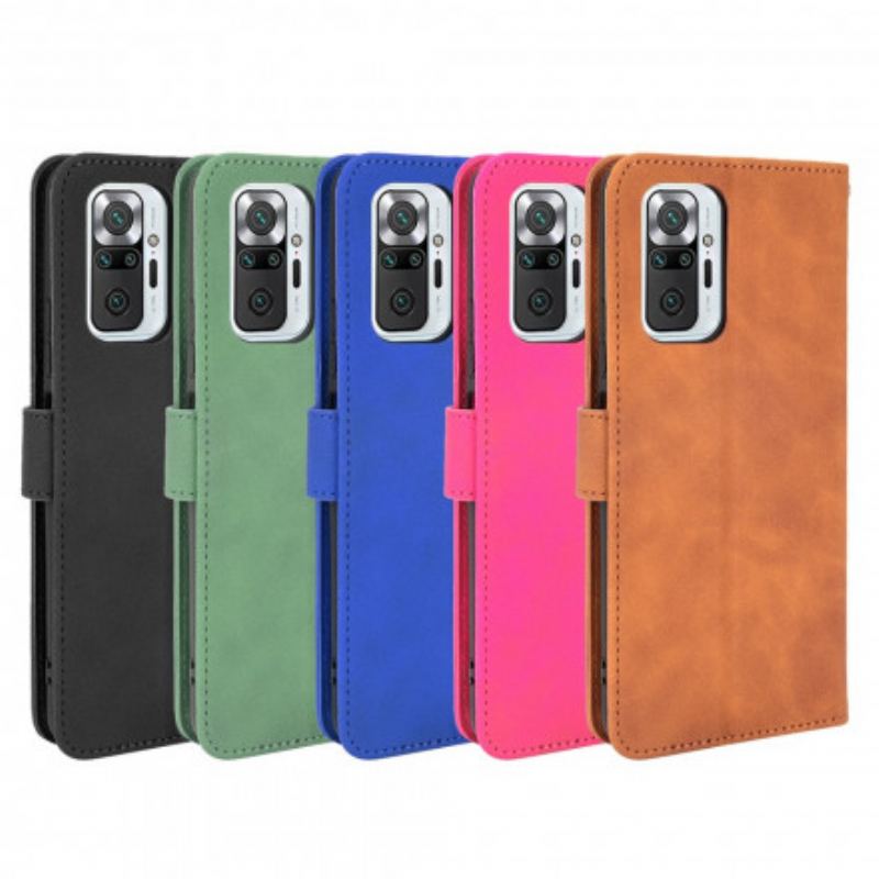 Capa Folio Para Xiaomi Redmi Note 10 Pro Efeito De Couro De Toque Suave