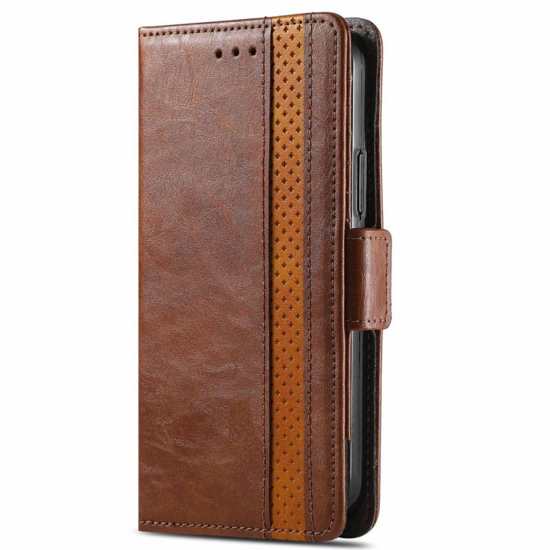 Capa Folio Para Xiaomi Redmi Note 10 Pro Fecho Duplo Bicolor