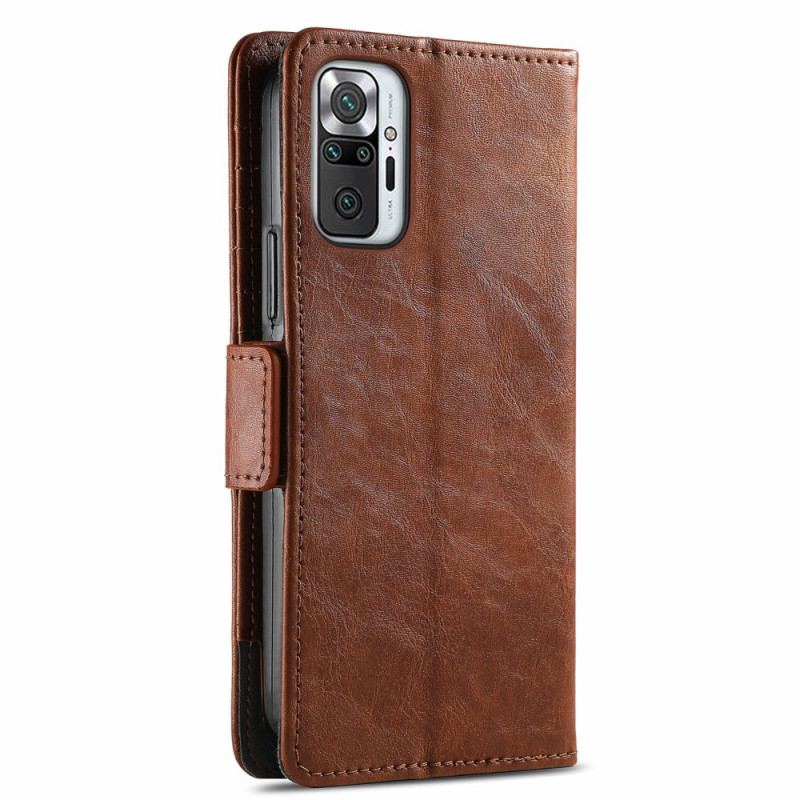 Capa Folio Para Xiaomi Redmi Note 10 Pro Fecho Duplo Bicolor