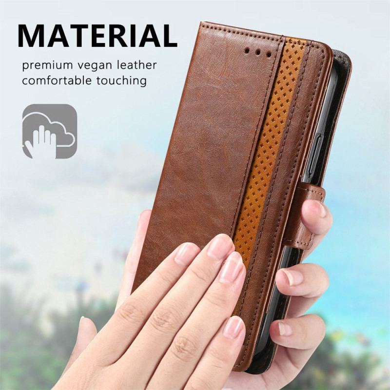 Capa Folio Para Xiaomi Redmi Note 10 Pro Fecho Duplo Bicolor