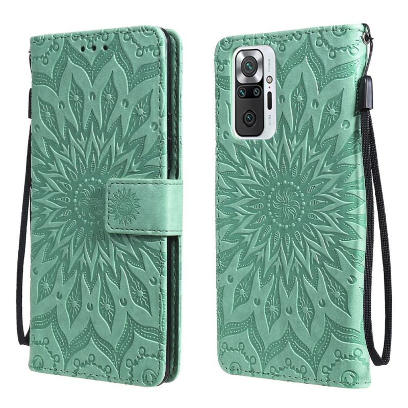 Capa Folio Para Xiaomi Redmi Note 10 Pro Flor Do Sol