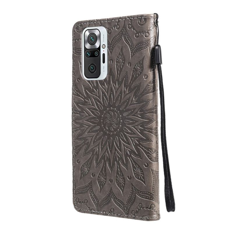 Capa Folio Para Xiaomi Redmi Note 10 Pro Flor Do Sol