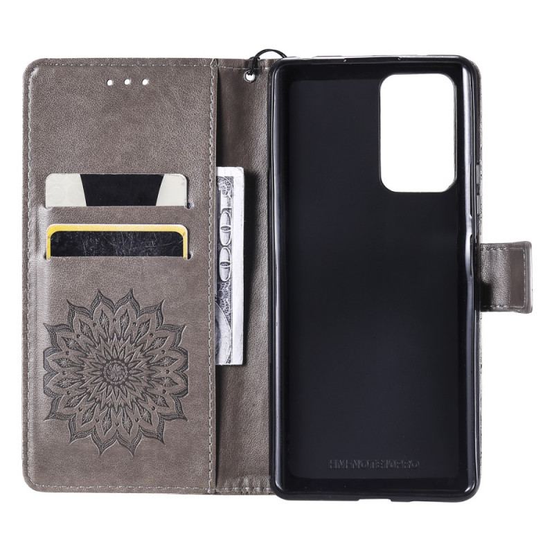 Capa Folio Para Xiaomi Redmi Note 10 Pro Flor Do Sol