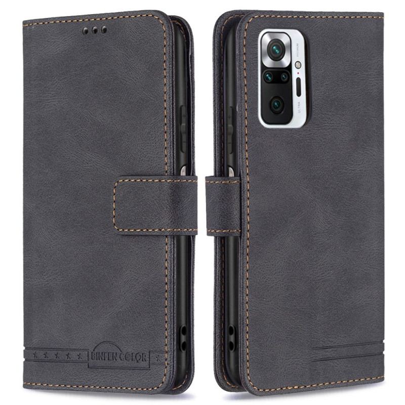 Capa Folio Para Xiaomi Redmi Note 10 Pro Rfid Binfen Cor