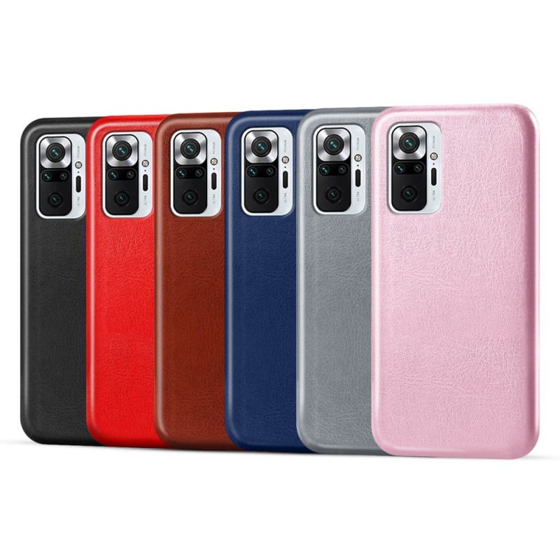 Capa Para Xiaomi Redmi Note 10 Pro Efeito Couro Ksq