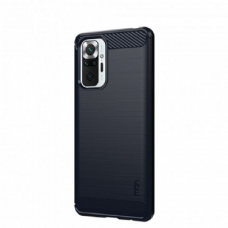 Capa Para Xiaomi Redmi Note 10 Pro Fibra De Carbono Mofi Escovada